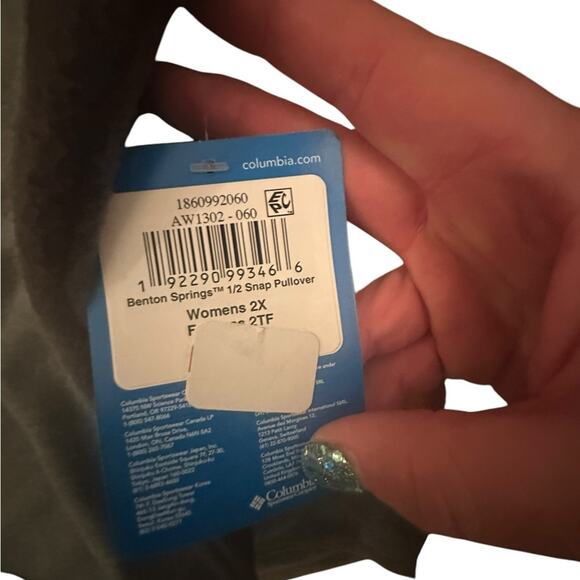 Columbia 2X Pullover Fleece gray and pink NWT Warm Winter - Picture 3 of 7